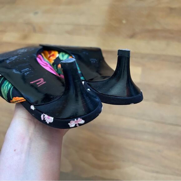3.1 Phillip Lim Agatha Floral Mule Size 36.5 Kitten Heels - Picture 9 of 14